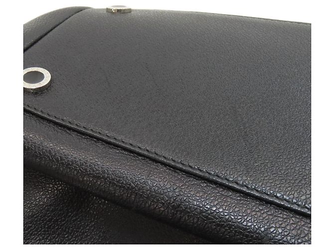 Bulgari Bvlgari Leder-Tote-Bag Schwarz - Ansicht 18