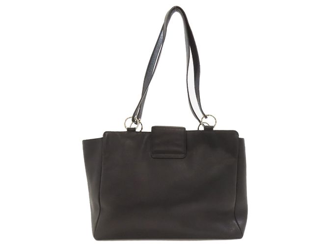 Bulgari Bvlgari Leder-Tote-Bag Schwarz - Ansicht 2