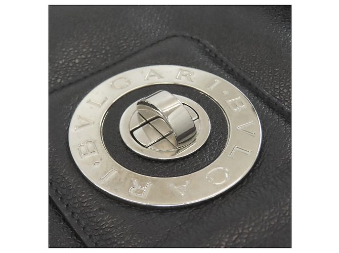 Bulgari Bvlgari Leder-Tote-Bag Schwarz - Ansicht 21
