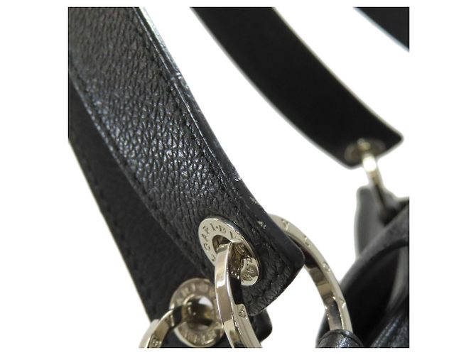 Bulgari Bvlgari Leder-Tote-Bag Schwarz - Ansicht 24