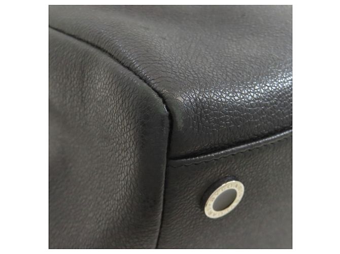 Bulgari Bvlgari Leder-Tote-Bag Schwarz - Ansicht 30