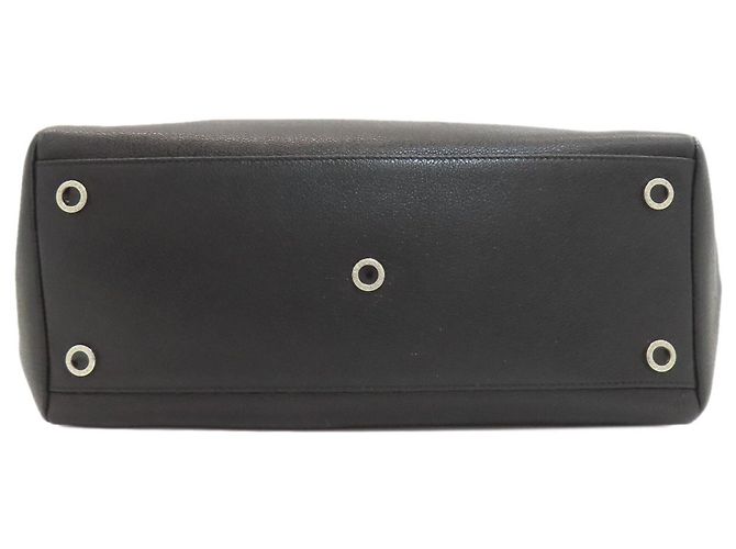 Bulgari Bvlgari Leder-Tote-Bag Schwarz - Ansicht 4