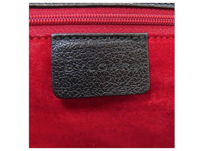 Bulgari Bvlgari Leder-Tote-Bag Schwarz - Ansicht 6