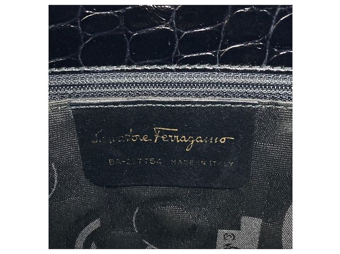 Borsa Tote in pelle goffrata Salvatore Ferragamo - vista 6