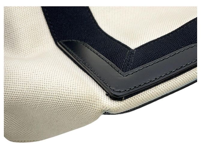 Borsa Balenciaga Navy Cabas S Tote Bag Nero Bianco - vista 7
