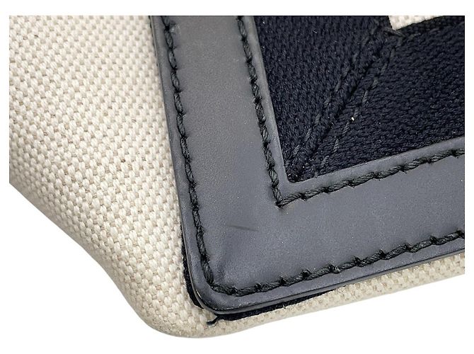 Borsa Balenciaga Navy Cabas S Tote Bag Nero Bianco - vista 8