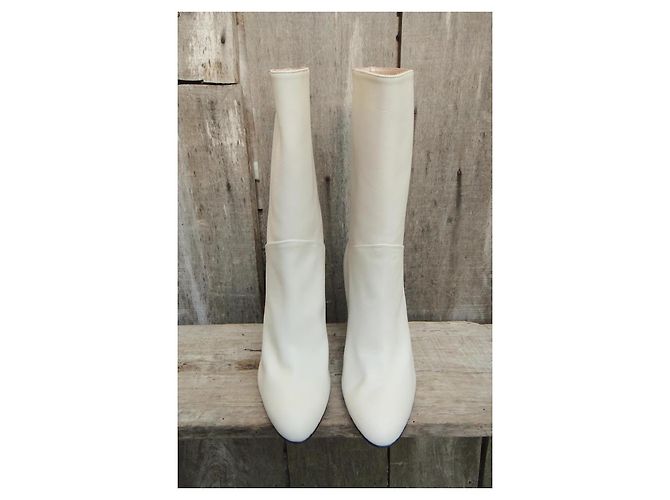 Autre Marque Botines de piel blanca Sebastian Blanco - vista 3