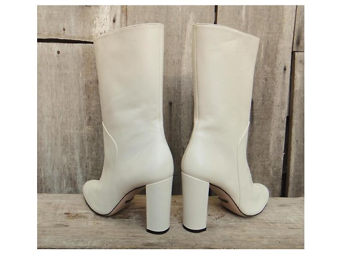 Autre Marque Botines de piel blanca Sebastian Blanco - vista 4