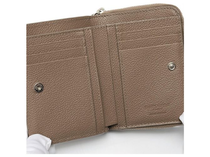 Cartera de doble pliegue en cuero grisáceo Saint Laurent - vista 5