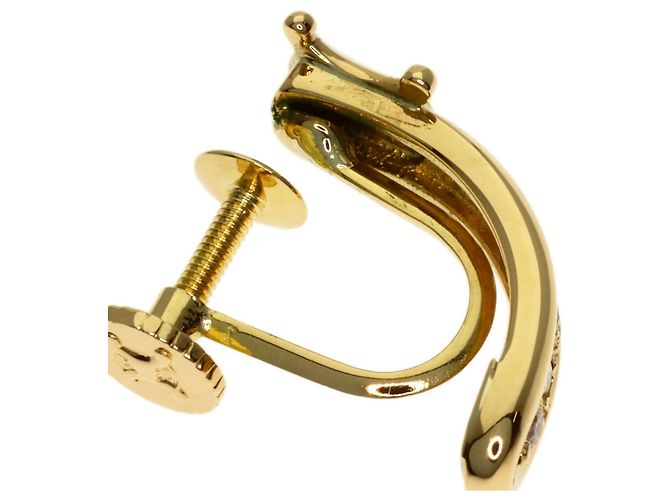 Céline Pendientes Celine Macadam Diamond Dorado - vista 5