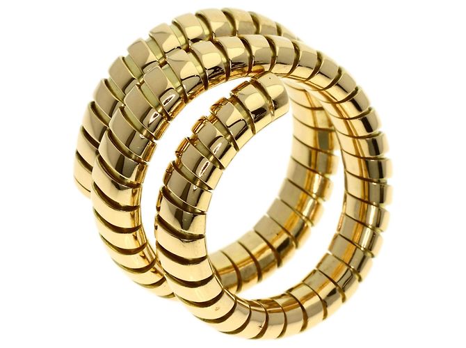 Anello Tubogas Bvlgari Bulgari in oro giallo 18K D'oro - vista 2