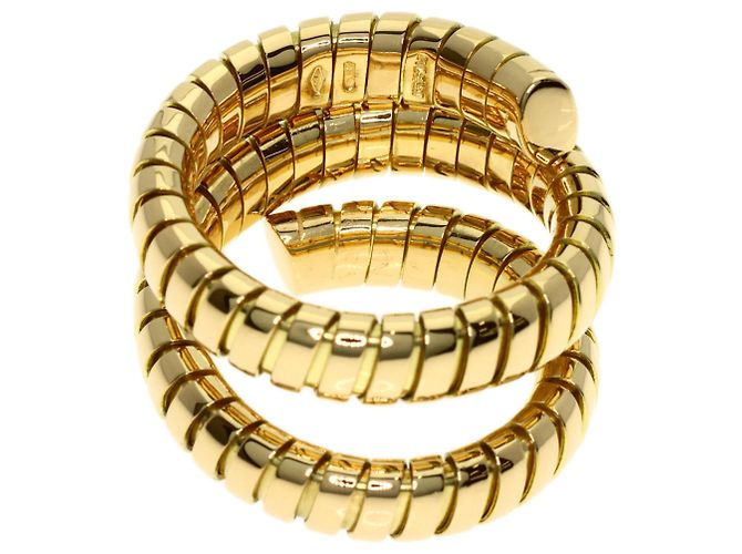 Anello Tubogas Bvlgari Bulgari in oro giallo 18K D'oro - vista 4