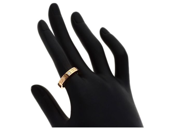 Bulgari Bvlgari Double Logo Diamond Ring Golden - view 6