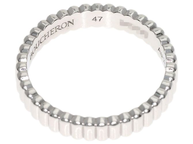 Anello Boucheron Quatre Grosgrain #47 in oro bianco 18K D'oro - vista 4