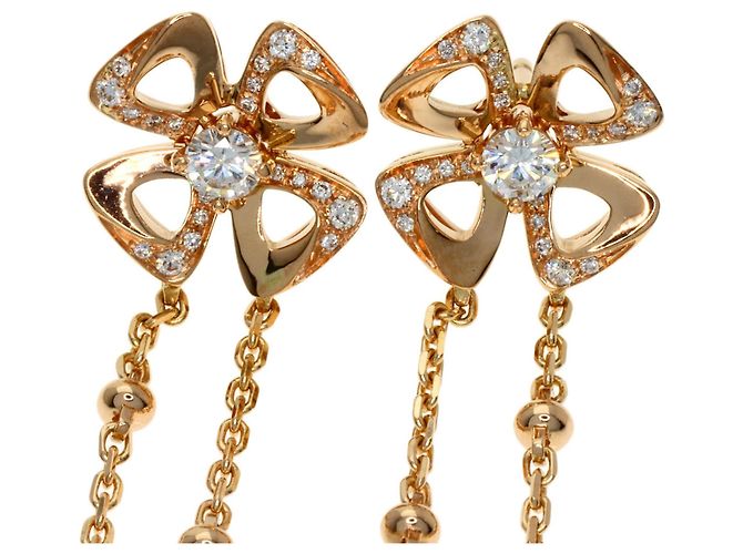 Bulgari Orecchini Bvlgari Fiorever Diamond D'oro - vista 3
