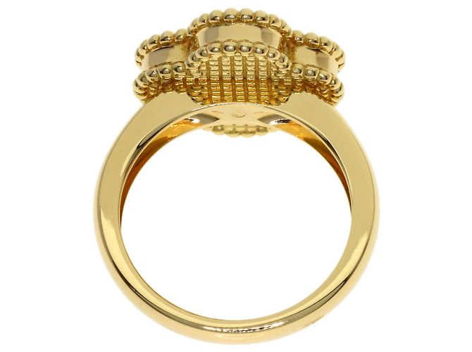 Anillo Vintage Alhambra Van Cleef & Arpels de diamante y ónix Dorado - vista 4