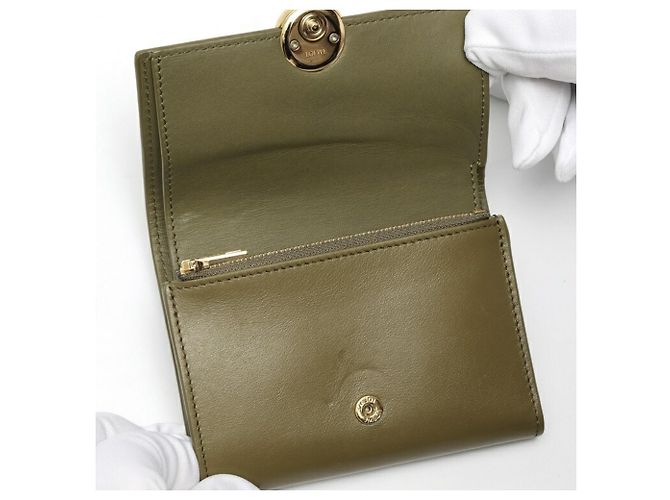 Portafoglio Verticale Piccolo Loewe Pebble Cachi - vista 5
