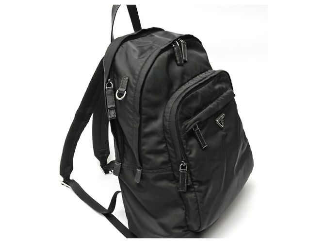 Zaino Prada Re-Nylon x Saffiano Leather Nero - vista 2