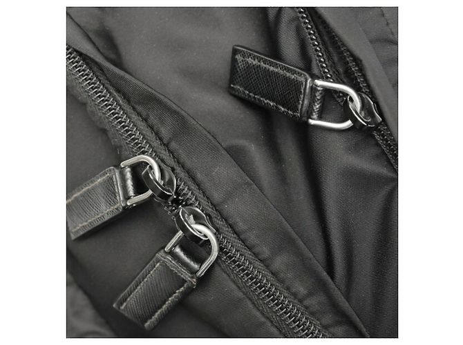 Zaino Prada Re-Nylon x Saffiano Leather Nero - vista 7