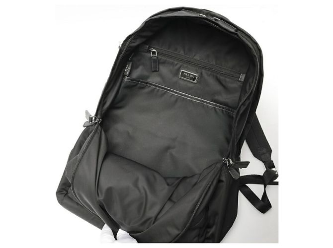 Zaino Prada Re-Nylon x Saffiano Leather Nero - vista 8