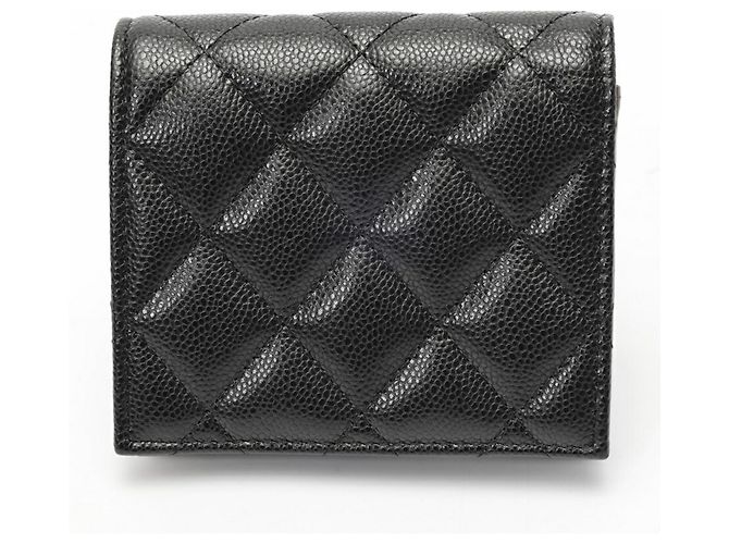 Portafoglio piccolo bi-fold matelassé Chanel Nero - vista 2