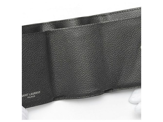 Cartera Cassandra Origami Tiny de Saint Laurent Negro - vista 6