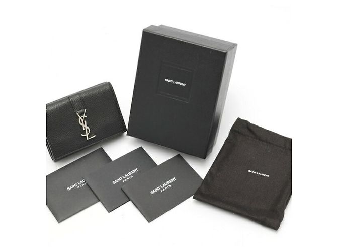 Cartera Cassandra Origami Tiny de Saint Laurent Negro - vista 8