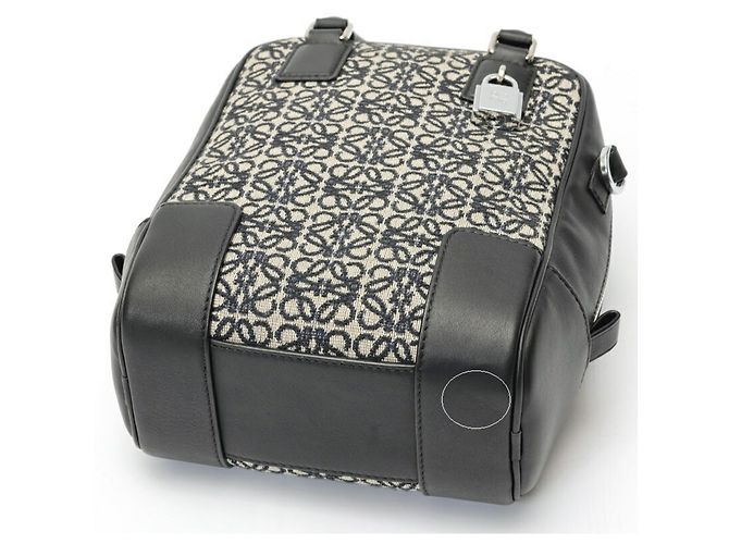 Borsa Loewe Amazona 15 Navy Black Nero - vista 4