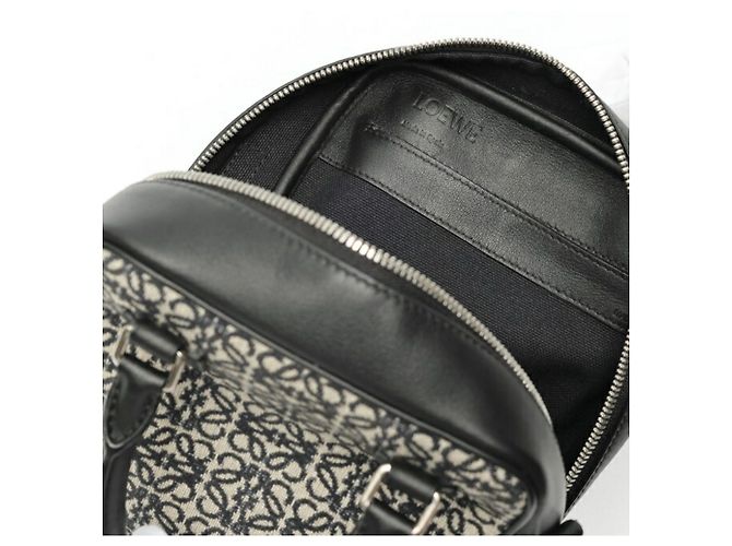 Borsa Loewe Amazona 15 Navy Black Nero - vista 6