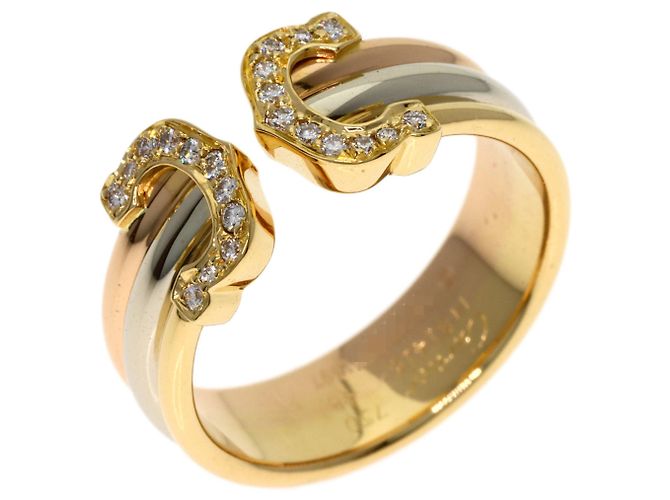 Anello Cartier 2C SM con diamante - vista 2