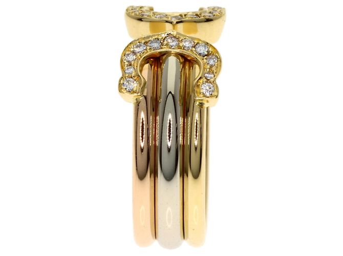 Anello Cartier 2C SM con diamante - vista 3