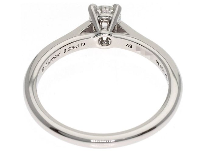 Cartier Solitär Diamant E-VVS2-EX Ring - Ansicht 4