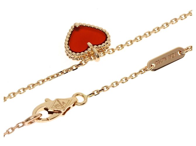 Van Cleef & Arpels Sweet Heart Karneol Halskette - Ansicht 2
