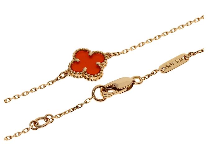 Bracelet Sweet Alhambra en Cornaline Van Cleef & Arpels - vue 3