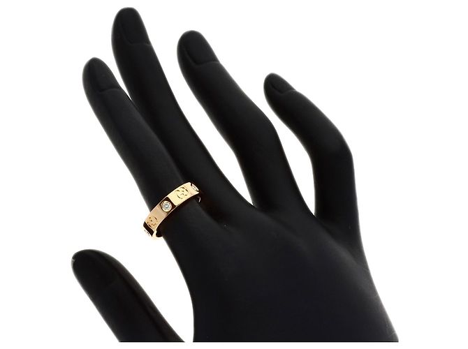 Anello Gucci Icon in oro rosa 18K con diamanti - vista 6