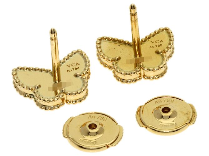 Orecchini Sweet Alhambra Papillon Shell di Van Cleef & Arpels - vista 3