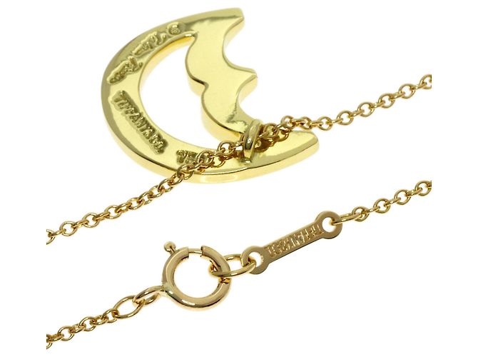 Collar Tiffany & Co. Crescent Moon Dorado - vista 2