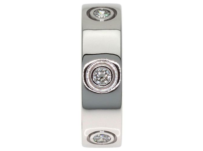 Anello Love in oro bianco 18K con diamanti Cartier D'oro - vista 3