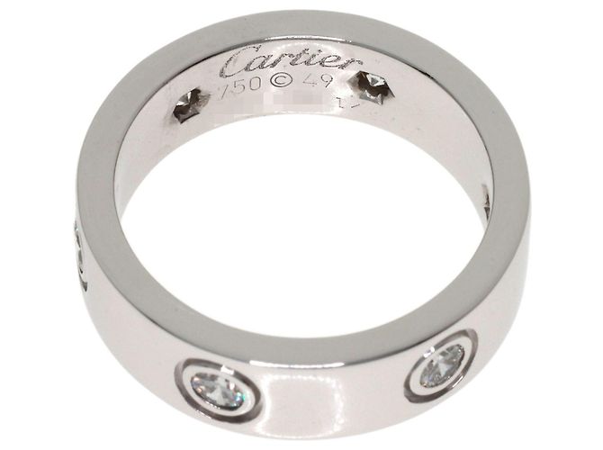Anello Love in oro bianco 18K con diamanti Cartier D'oro - vista 4