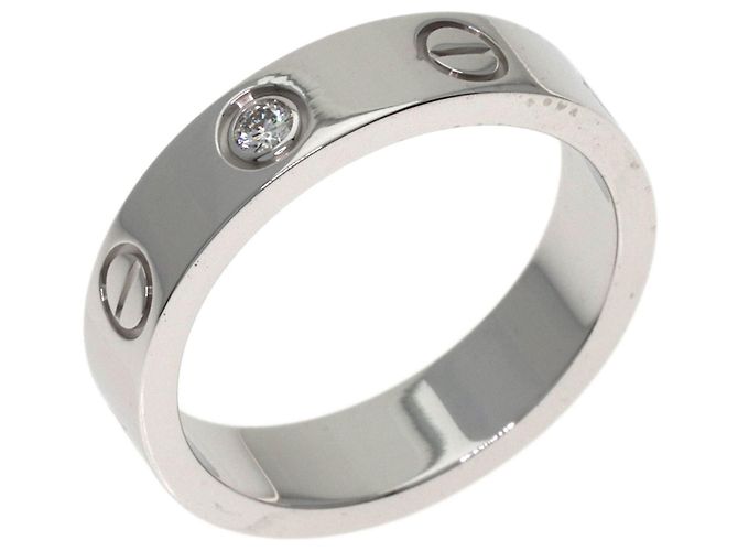 Anillo Mini Love en oro blanco de 18K Cartier Dorado - vista 2