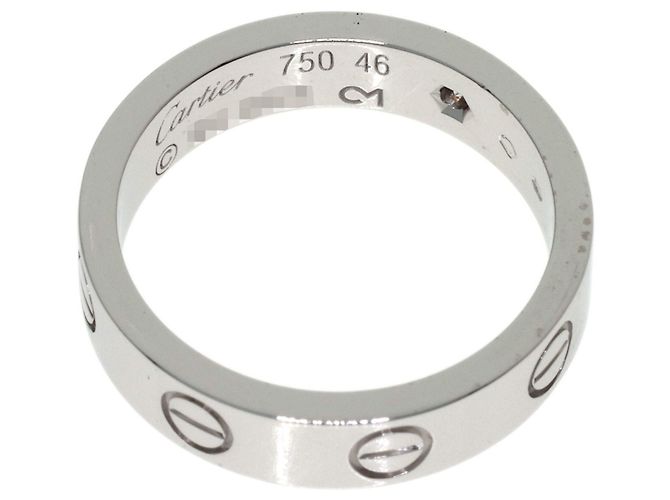 Anillo Mini Love en oro blanco de 18K Cartier Dorado - vista 4
