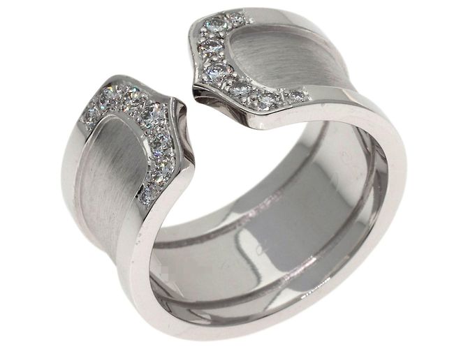 Cartier 2C Ring LM Diamant in 18K Weißgold Golden - Ansicht 2