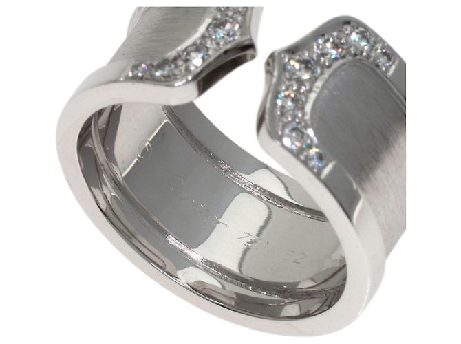 Cartier 2C Ring LM Diamant in 18K Weißgold Golden - Ansicht 5