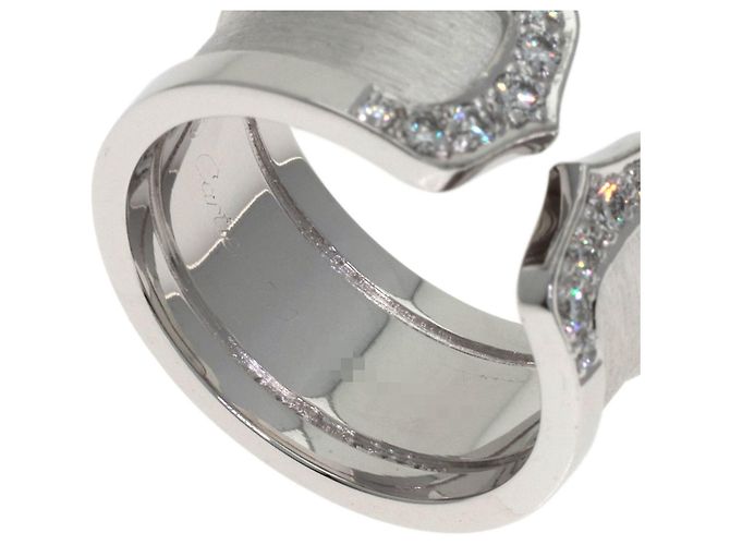 Cartier 2C Ring LM Diamant in 18K Weißgold Golden - Ansicht 6