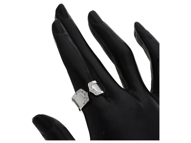Cartier 2C Ring LM Diamant in 18K Weißgold Golden - Ansicht 7