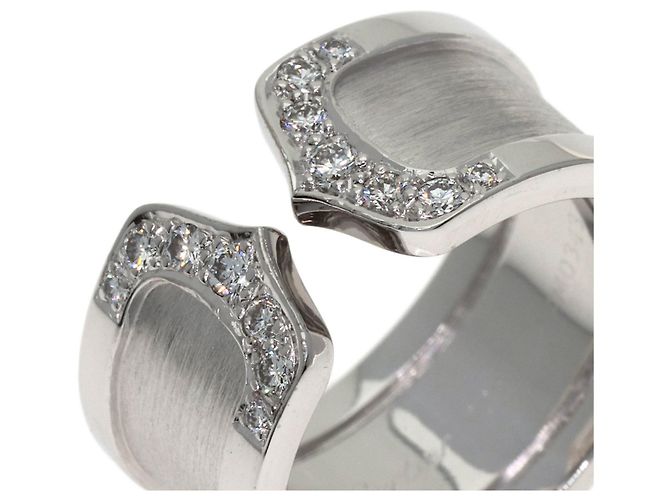 Cartier 2C Ring LM Diamant in 18K Weißgold Golden - Ansicht 8