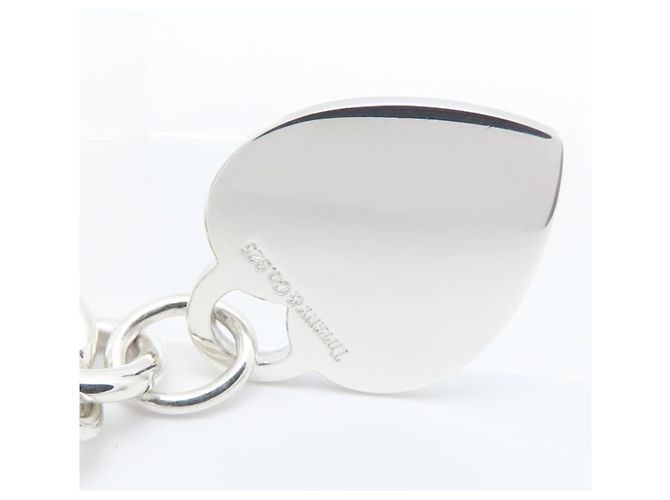 Tiffany & Co Bracciale Tiffany Heart Tag Charm Argento - vista 4