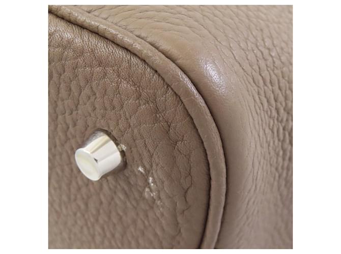 Hermès Borsa Hermes Picotin Lock MM Taupe - vista 14