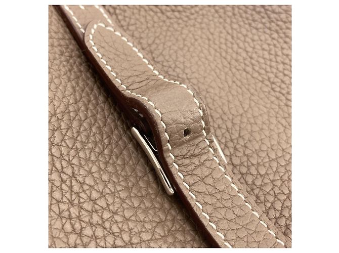 Hermès Borsa Hermes Arzan 25 in grigio Etoupe Taupe - vista 11