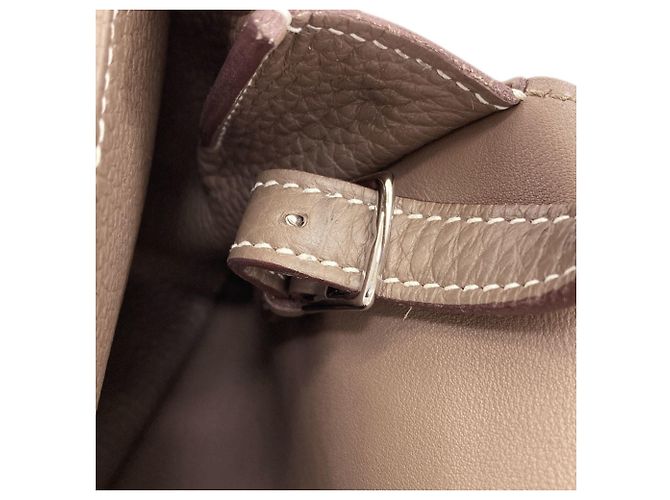 Hermès Borsa Hermes Arzan 25 in grigio Etoupe Taupe - vista 13